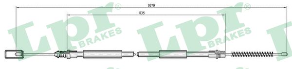 Cable, parking brake - C0694B LPR