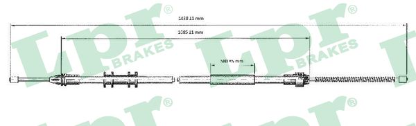 Cable, parking brake - C0700B LPR