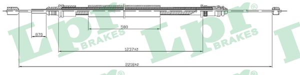 trosas, stovėjimo stabdys - C0704B LPR
