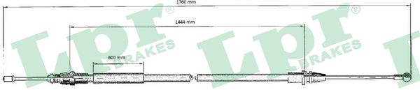 Cavo comando, Freno stazionamento - C0707B LPR