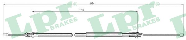 trosas, stovėjimo stabdys - C0713B LPR