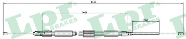 Cable, parking brake - C0714B LPR
