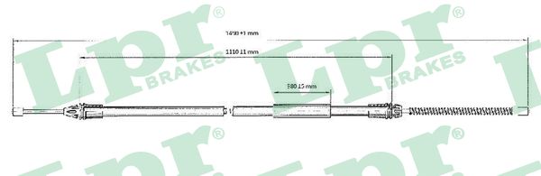 Cable, parking brake - C0720B LPR