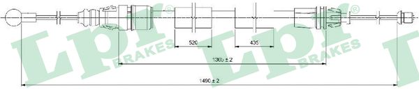 Cable, parking brake - C0733B LPR
