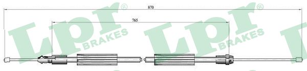 Cable, parking brake - C0735B LPR