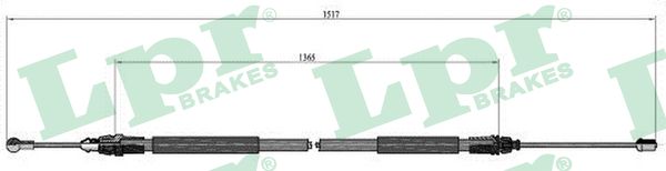 Cable, parking brake - C0748B LPR