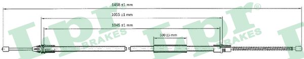 Cable, parking brake - C0756B LPR