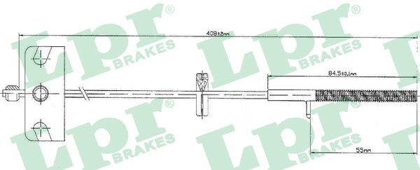 Cable, parking brake - C0840B LPR