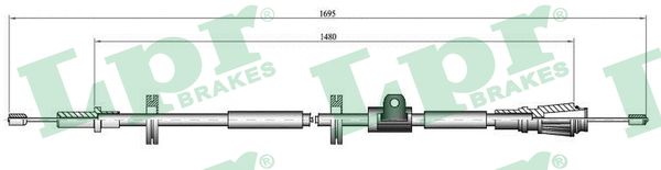 Cable, parking brake - C0914B LPR