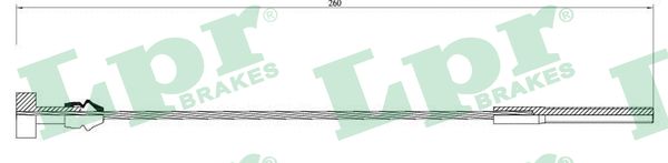 Cable, parking brake - C0919B LPR