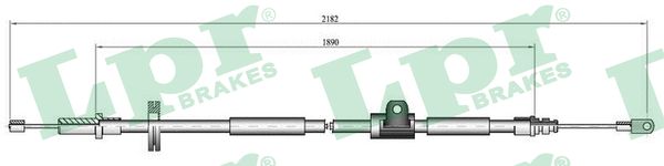 Cable, parking brake - C0923B LPR