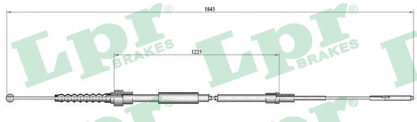 Cable, parking brake - C0933B LPR