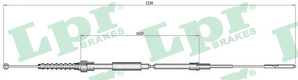 Cable, parking brake - C0941B LPR