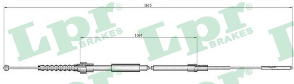 Cable, parking brake - C0942B LPR