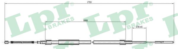 Cable, parking brake - C0954B LPR