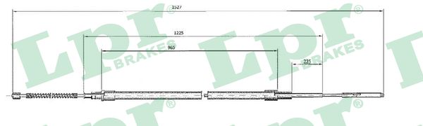 Cavo comando, Freno stazionamento - C0964B LPR