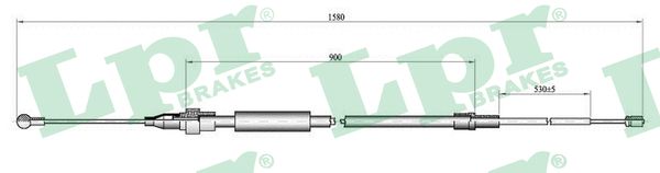Cable, parking brake - C0967B LPR