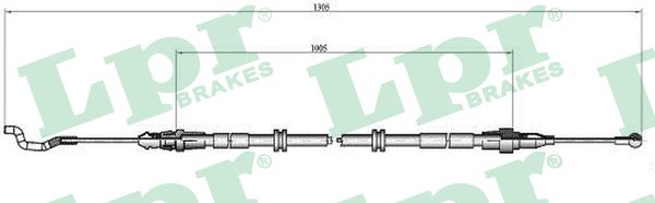 Cable, parking brake - C0969B LPR