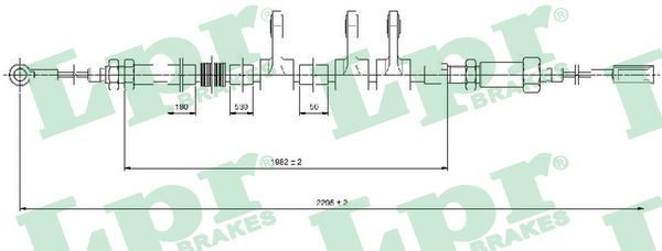 Cable, parking brake - C0984B LPR