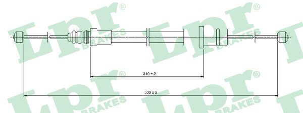 Cable, parking brake - C0994B LPR
