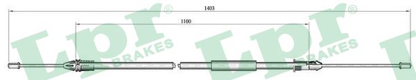 Cable, parking brake - C1002B LPR