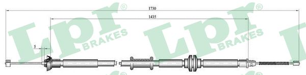 trosas, stovėjimo stabdys - C1012B LPR