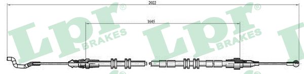 Cable, parking brake - C1038B LPR
