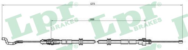 trosas, stovėjimo stabdys - C1039B LPR