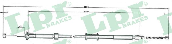 Cable, parking brake - C1084B LPR