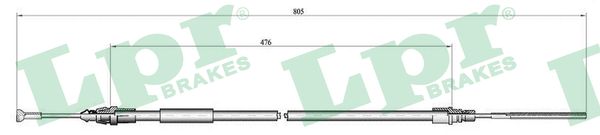 Cable, parking brake - C1265B LPR