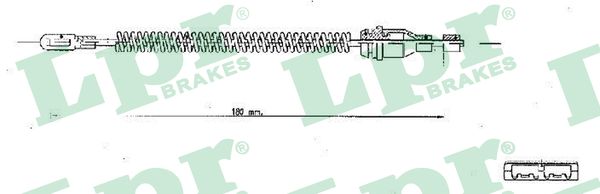 Cable, parking brake - C1350B LPR