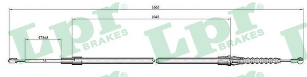 Cavo comando, Freno stazionamento - C1444B LPR