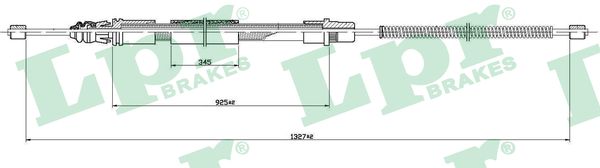 Cable, parking brake - C1463B LPR
