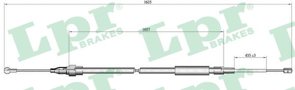 Cavo comando, Freno stazionamento - C1518B LPR