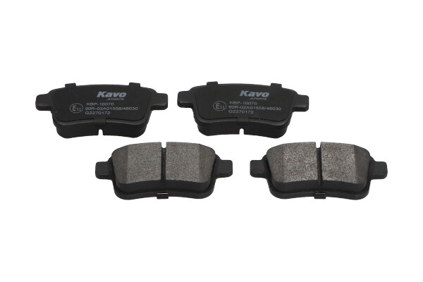 Комплект тормозных колодок, дисковый тормоз - KBP-10070 KAVO PARTS