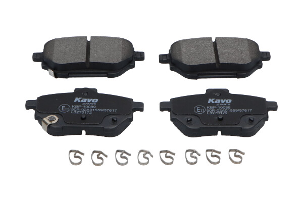 stabdžių trinkelių rinkinys, diskinis stabdys - KBP-10089 KAVO PARTS