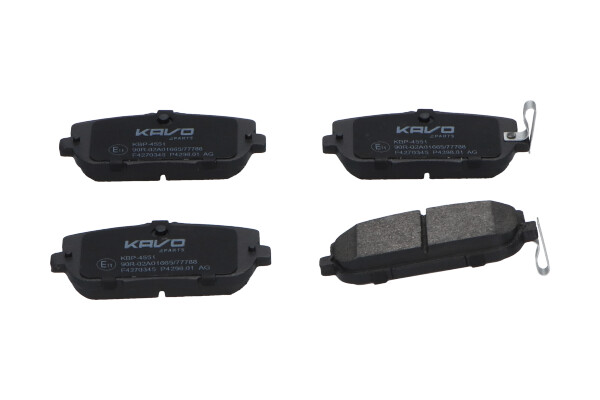 Kit pastiglie freno, Freno a disco - KBP-4551 KAVO PARTS