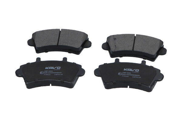 Комплект тормозных колодок, дисковый тормоз - KBP-6563 KAVO PARTS