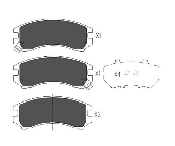 Brake Pad Set, disc brake - KBP-8513 KAVO PARTS