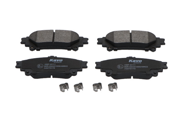 Kit pastiglie freno, Freno a disco - KBP-9111 KAVO PARTS