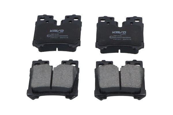 Комплект тормозных колодок, дисковый тормоз - KBP-9122 KAVO PARTS