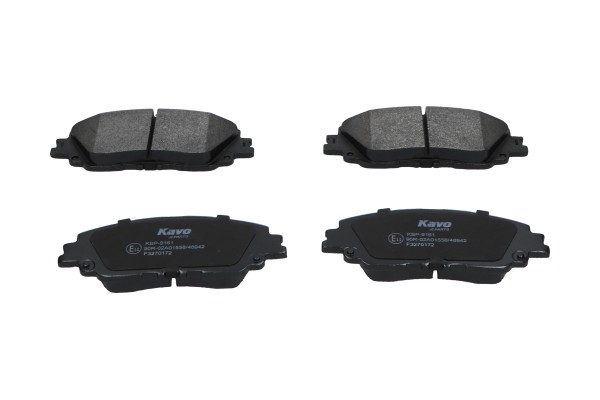 Brake Pad Set, disc brake - KBP-9161 KAVO PARTS