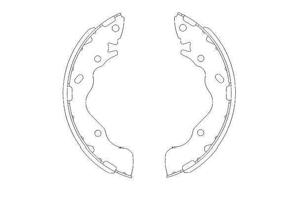 Kit ganasce freno - KBS-3402 KAVO PARTS