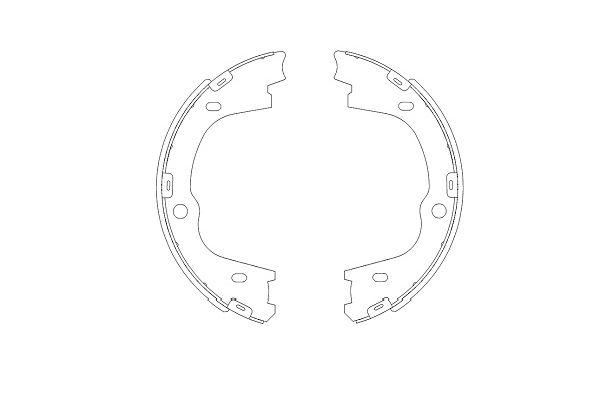 Kit ganasce freno - KBS-3406 KAVO PARTS