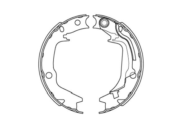 Kit ganasce freno - KBS-3415 KAVO PARTS