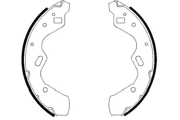 Kit ganasce freno - KBS-5412 KAVO PARTS