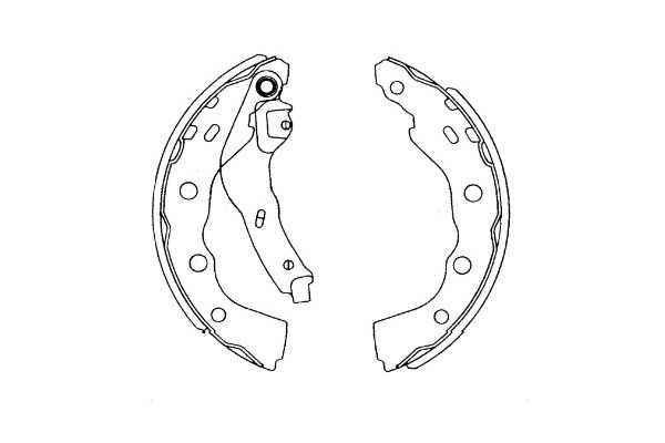 Комплект тормозных колодок - KBS-6415 KAVO PARTS