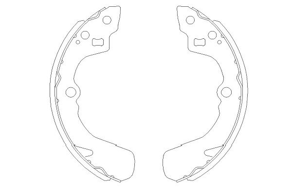 Brake Shoe Set - KBS-8905 KAVO PARTS