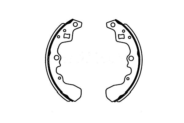 stabdžių trinkelių komplektas - KBS-8910 KAVO PARTS
