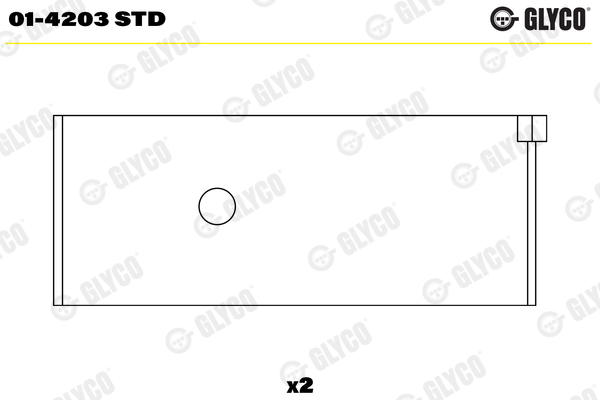 Big End Bearings - 01-4203 STD GLYCO